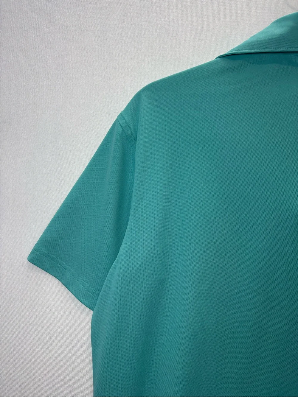 Peter Millar Summer Comfort Polo Shirt Men’s Small Turquoise Short Sleeve Golf